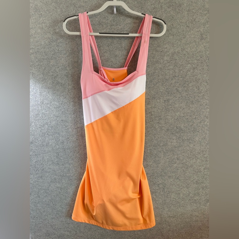 Ideology Pink and Orange Athletic Tank Dress